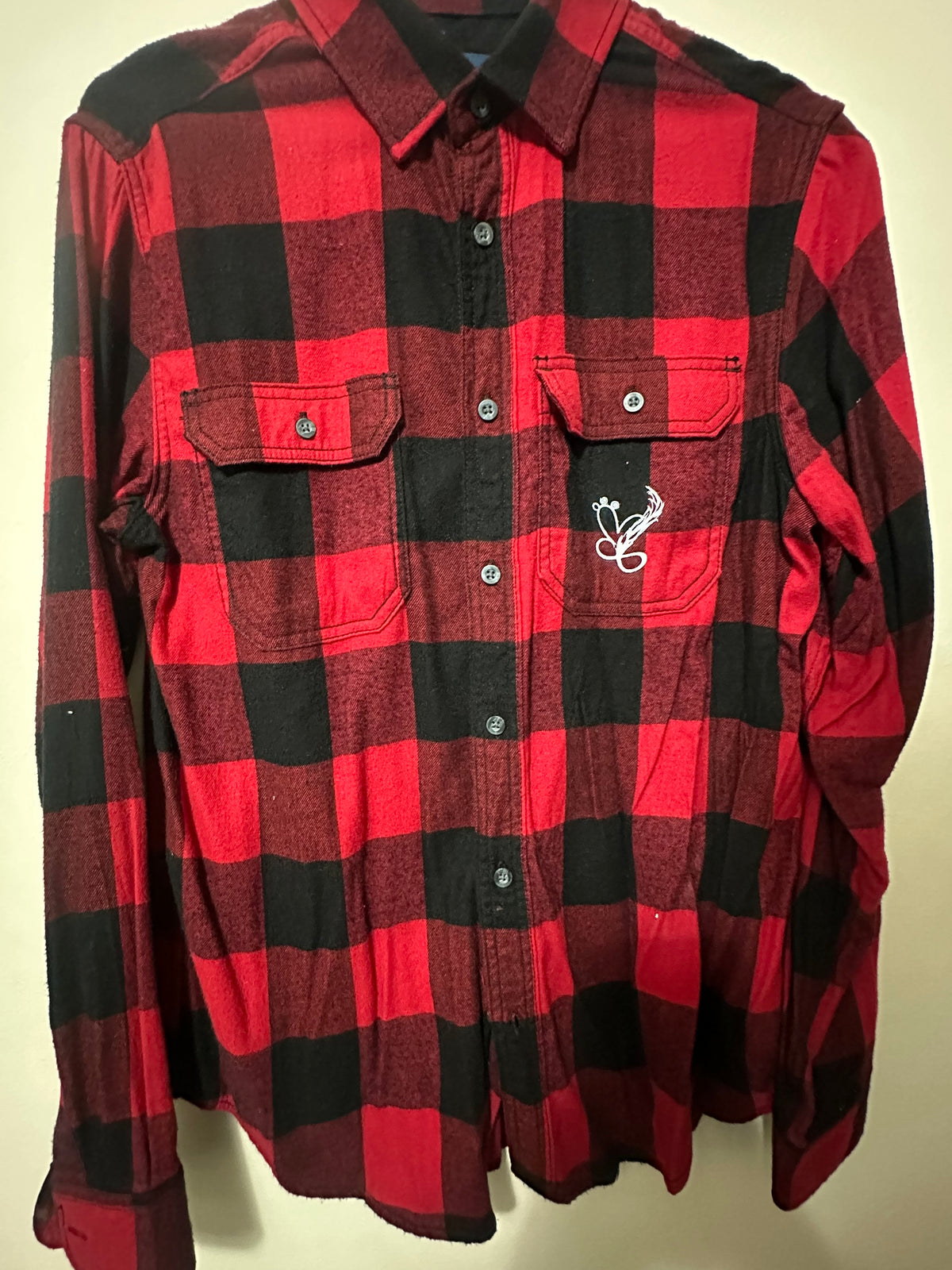 Red Buffalo Plaid Graphic Flannel Shirt