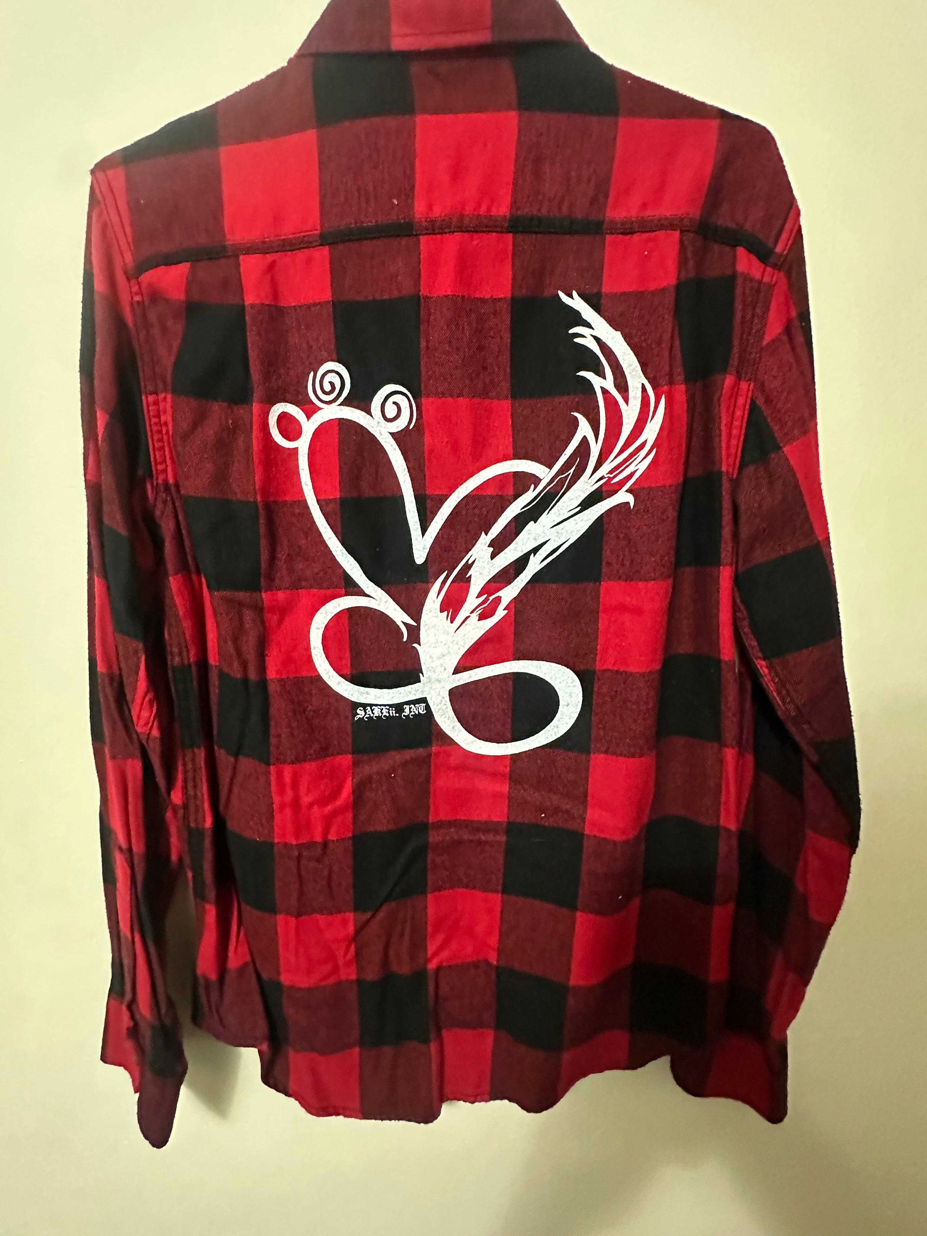 Red Buffalo Plaid Graphic Flannel Shirt