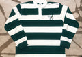 Sakeii Striped Rugby Shirt - Green/White