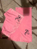 Bubblegum Pink Acid-Wash Streetwear Set