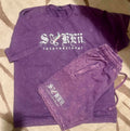 Washed Purple Short-Sleeve Set